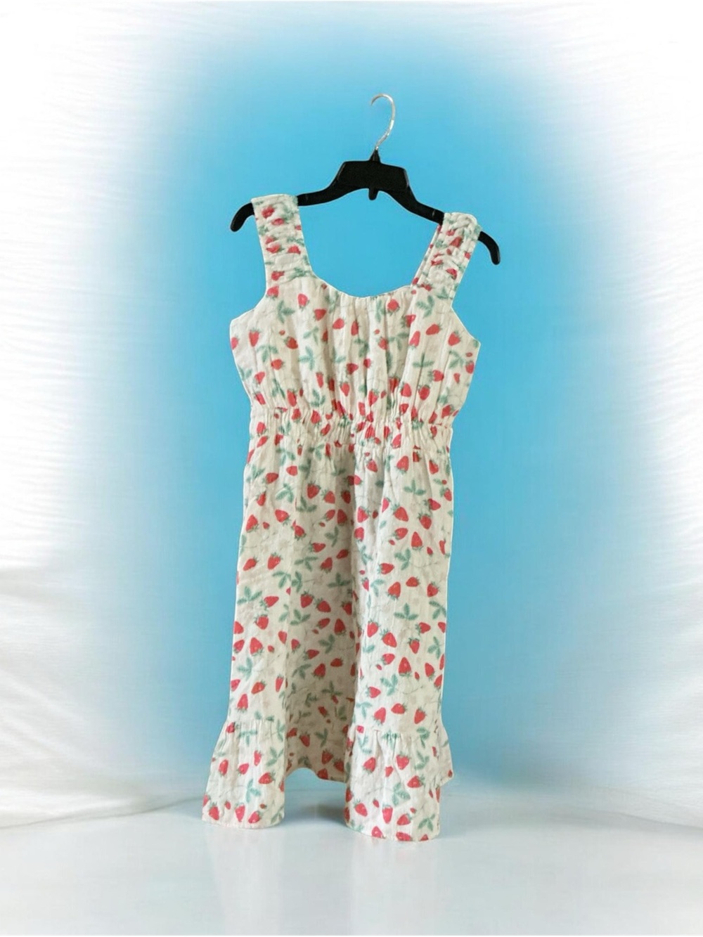 Cat & Jack White Strawberry-Print Pajama Shorts